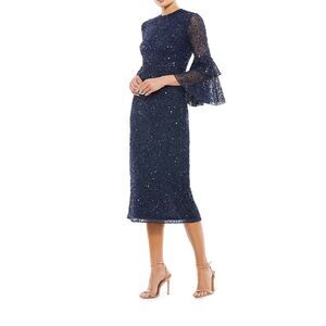 Mac Duggal Beaded Tiered Cuffs Dress size 4